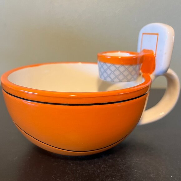 MAX'IS Creations Basketball Shaped Mug / Bowl w/ Attached Hoop & Backboard - Picture 4 of 9